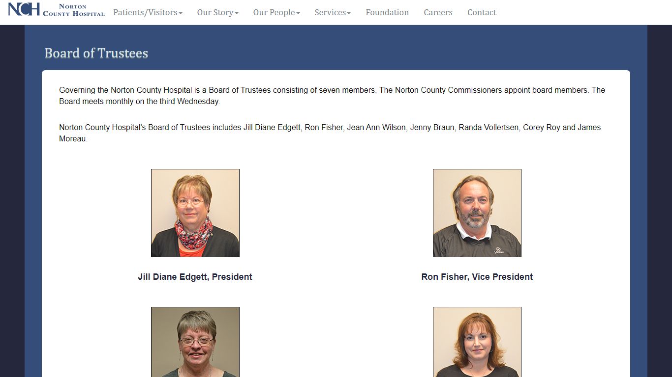 Board of Trustees - Norton County Hospital